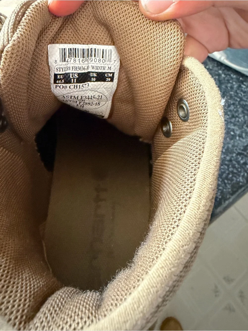 Car Khy hartt I Men’s Tan/Brown Work Boots with Orange Outsolek